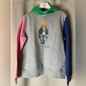 NEW Ralph Lauren Men’s Multicolor Bear Hoodie